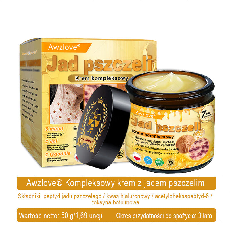 Wyprodukowano i wysłano z Polski ✅🎁𝐀𝐖𝐙𝐋𝐎𝐕𝐄® Kompleksowy krem z jadem🐅 pszczelim | OSTATNI DZIEŃ 80% ZNIŻKI🐅